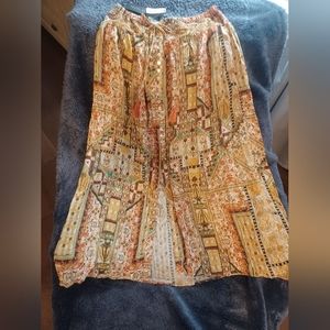 Rachel Zoe, size Large, multi colored orange/rust/yellow/green